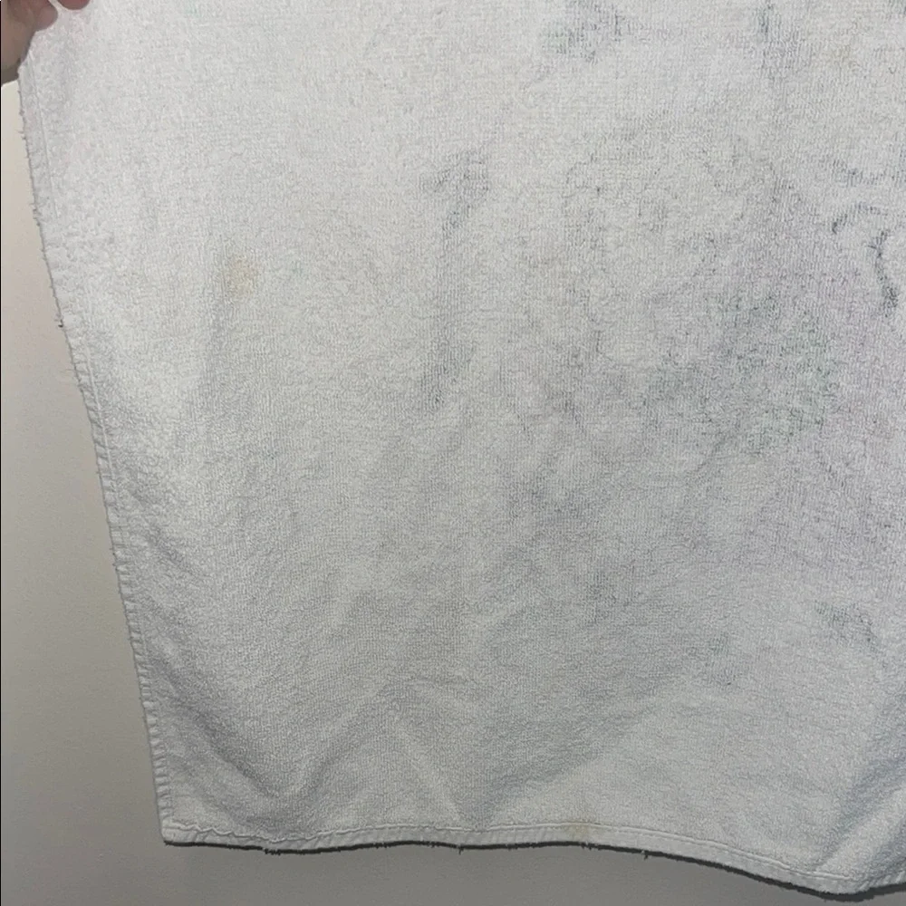Vintage Disney beauty and the beast Towel with Purple and Green Accents